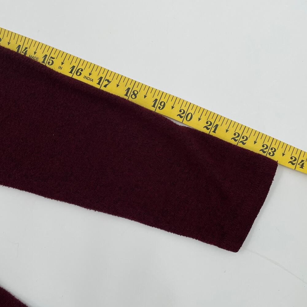 Apt. 9 Women's V-neck Tunic Sweater, Burgundy, Size S, Lounge Comfort Soft - Picture 7 of 9